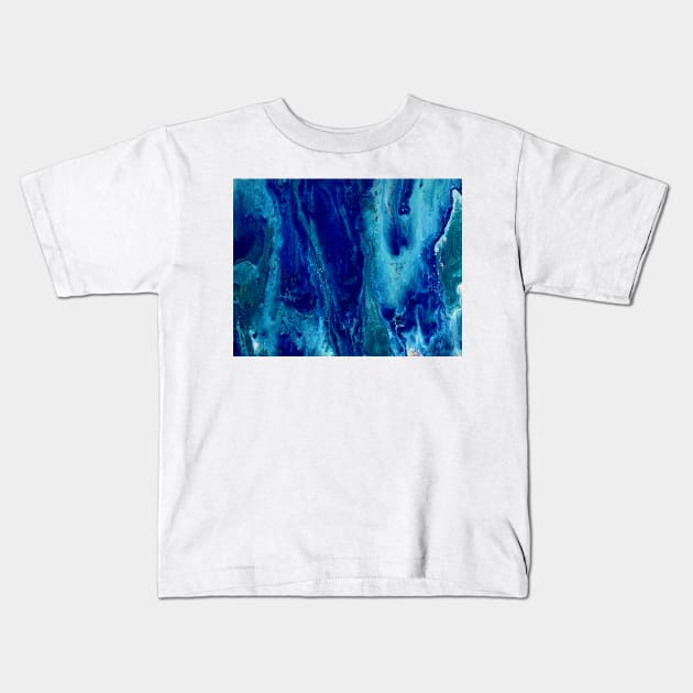 Hidden  Ocean Face Kids T-Shirt by PrinceOno